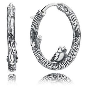 Pandora Spring Bird Hoop Earrings